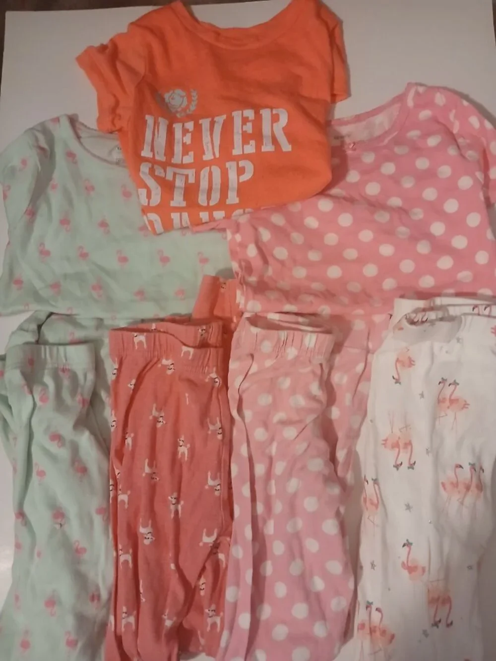 Girls Size 7 Pajama Lot